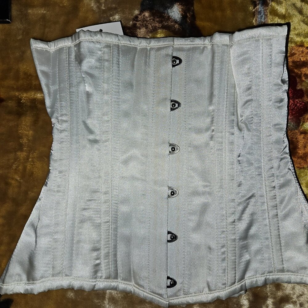 NWT S 24" OFF-WHITE BRIDAL MAIDEN CORSET TIGHT LACING